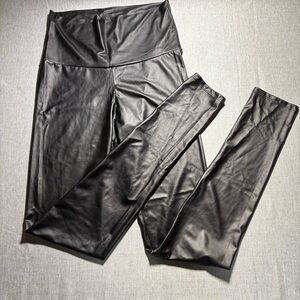 Cherish Black Faux Leather Leggings